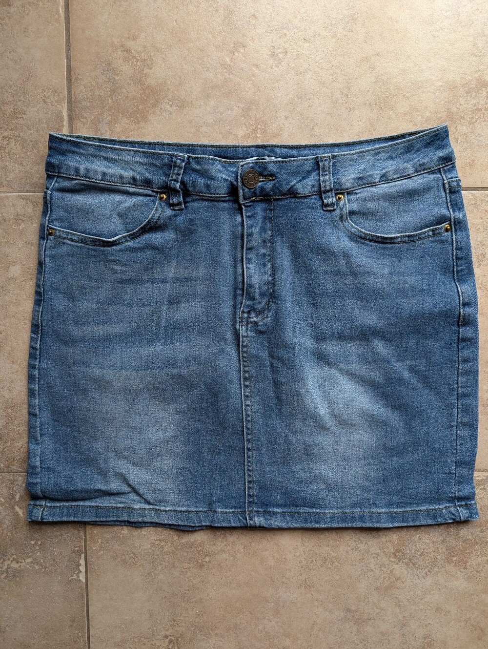 Denim Mini Skirt